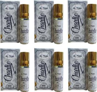 Grow Basket 6 Charlie Attar Combo Roll Perfume aroma Luxury Long Lasting Fragrance Each 6ml Floral Attar