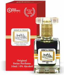 Parag Fragrances Jannat al Firdaus Attar 10ml / Long Lasting & Real Swiss Fragrance Herbal Attar
