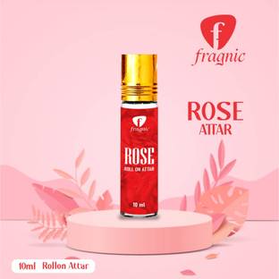 Fragnic Rose Attar Roll-On | Pure Gulab Itra | Long-Lasting Alcohol-Free Perfume Herbal Attar