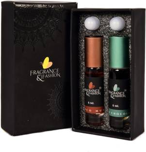 Fragrance & Fashion Chocolate Combo Pack of 2 Of 6 Ml Each Herbal Attar