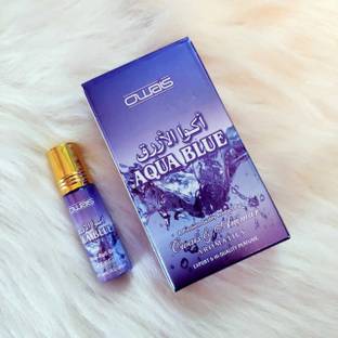 Owais AQUA BLUE Floral Attar (White Water Lily, Blue Lotus, White Lotus) (PACK OF 2) Herbal Attar