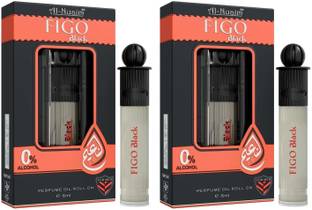 Al-Nuaim Silver Series Figo Black 6ml Each (Pack of 2) Floral Attar