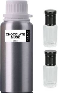 Luxify Scent Chocolate Musk Attar | Export Quality | Alcohol free | With Free Roll-on Bottles Floral Attar