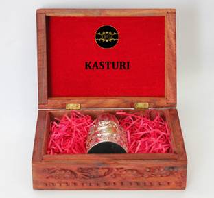Vedic Attar KASTURI - Premium Attar with Wooden Box (Crystal Bottle) Herbal Attar