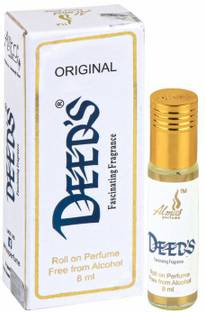 Almas Attar DEEDS WHITE | Economy Ittar | Alcohol Free Perfume Oil 8ML Floral Attar