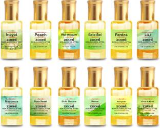 ZOOHI Perfume Attar Non-Alcoholic Combo Pack for Men & Women, Long Lasting Fragrance Floral Attar
