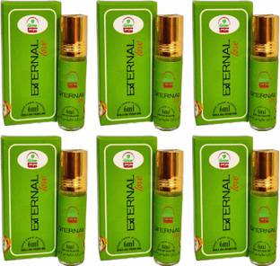 Grow Basket 6 External Love Attar Combo Rollon Perfume aroma Luxury Long Lasting Fragrance Floral Attar