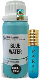 Parag Fragrances Blue Water Attar 100ml (Long Lasting, Pure & Grade-1 Attar) Floral Attar