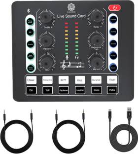 Digimore D-220 Live Sound Card with Bluetooth for Streaming, Singing, Gaming Audio Interface