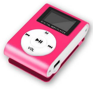 Lipzie Pink Mini Digital MP3 Player Featuring Stylish Compact Design 8 GB MP3 Player