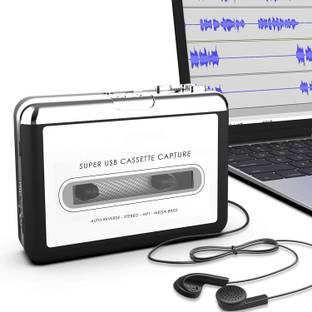 atdaraz 218 Cassette Capture Portable Tape Player,Cassette-to-MP3 Audio Music via USB MP3 Player