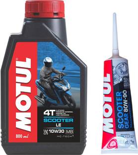 MOTUL SCOOTER LE 10W30 -(800ML) & Scooter Gear - 80w90 (150ml) Performance Combo