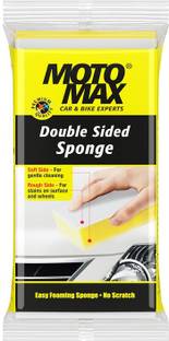 Motomax Non-Scratch Double-Sided Car, Bike, Kitchen Surfaces Cleaning Sponge Polyester Vehicle Washing  Sponge