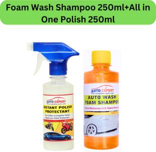Auto Expert Instant Polish Protectant 250ml, Auto Wash Foam Shampoo 250ml Combo