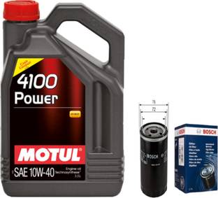 MOTUL 4100 POWER 5W-30 Techno synthese Engine Oil 3.5L & Oil filter for ALTO(K10) Combo