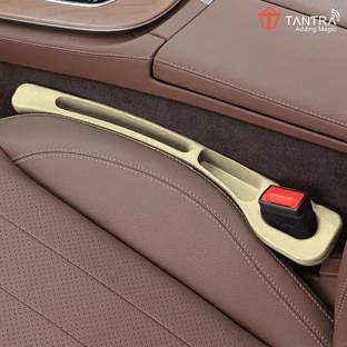 TANTRA Universal Leatherite Car Seat Gap Spacer Filler Padding (Pack of 2 Pcs) (Beige) Combo