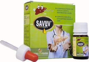 SAVLIV Drops For Complete Liver Detox And Issues Pack of 1 Vials 10 Ml