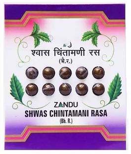 ZANDU Shwas Chintamani Rasa - 10 Tablets