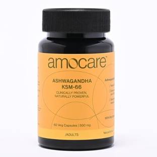 Amocare Ashwagandha KSM-66 | 100% Full Spectrum Root Extract | >5% Withanolides