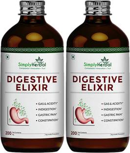 Simply Herbal Digestive Syrup, Tonic Enriched With 37 Digestion Enzymes for Acidity & Bloating