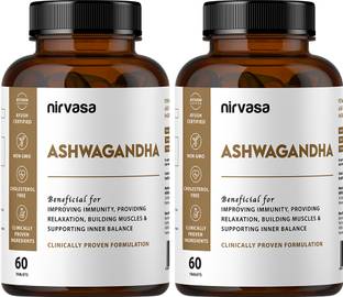 Nirvasa Ashwagandha Tablets for Strength, Stamina & Better Immunity