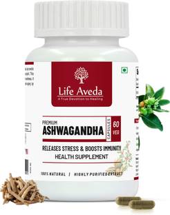 Life Aveda Premium Ashwagandha 500 mg for Stress & Anxiety
