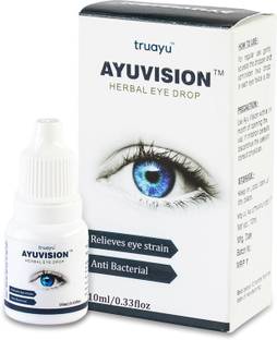 AYUVISION Herbal Eye Drops With Glycerine, Rose & Triphala for Daily Eye Care