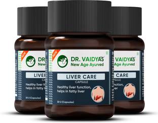 DR. VAIDYA'S Liver Care Capsules - For Daily Liver Detox & Helps with Fatty Liver | Ayurvedic