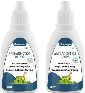 NUTROCOPIA Anti Addiction Drop Easy Way To Quit Addiction (Alcohol & Smoking) (2x30ml)