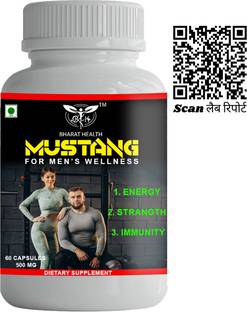 BHARAT HEALTH Ayurvedic Mustang 60Veg Capsules For Men 60 Capsule