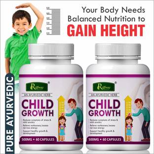 Riffway Child Growth Vitamin Capsule For Development of Children Bones & Health