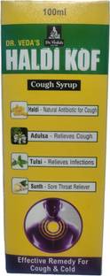 DR.VEDA'S HALDI KOF COUGH SYRUP (AYURVEDIC SYRUP FOR DRY,WET &ASTHMATIC COUGH)