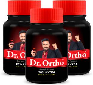 Dr. Ortho AYURVEDIC PAIN RELIEF CAPSULES (60 Caps in each Container)(Pack of 3)