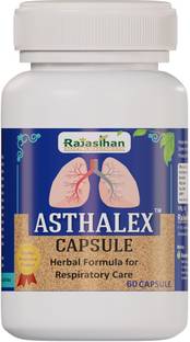 Rajasthan aushdhalaya Asthalex Capsule - Useful for Respiratory Care Pack 1 (60 Capsule)