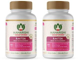 MAHARISHI ayurveda Raktda Iron Management Tablets Vitamin C and Calcium Maintains Haemoglobin level