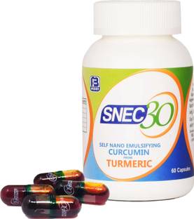 SNEC30 Liquid Curcumin Ayurvedic Capsules 900mg I for Muscle/Joint pain I 60 Capsules