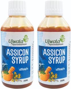 UJWALA AYURVEDASHRAM Assicon Syrup,Acidity relief, Stomach Heaviness, Digestive Immunity
