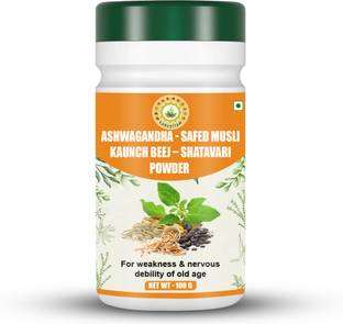 Sarvottam ASHWAGANDHA-SAFED MUSLI-KAUNCH BEEJ-SHATAVARI POWDER