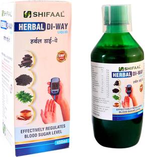 SHIFAAL Herbal DI-WAY Liquid | Effectively Regulates Blood Sugar Level (450ml)