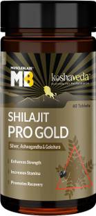 Koshaveda Shilajit Pro Gold, Fortified with 24 Carat Gold