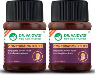 DR. VAIDYA'S Constipation Relief Tablets | Relievs Gas & Bloating | Regulate Bowel Movements