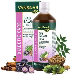VANSAAR Diab Balance Juice with 14 Herbs like Karela, Neem,Cinnamon & More