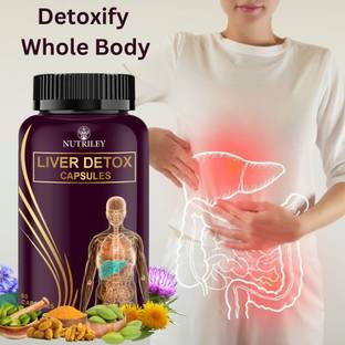 NUTRILEY Liver detox tablet, liver detox supplement, liver detox medicine (60 capsules)