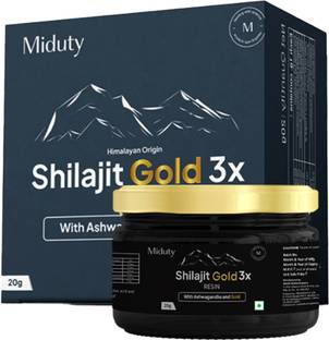 Miduty Shilajit Gold 3x-Ashwagandha-Safed Musli-Men Sexual wellnessStamina Testosterone