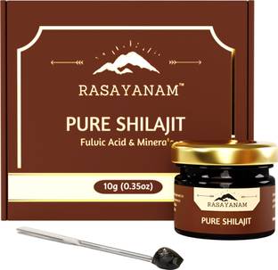 Rasayanam Pure Original Shilajit/Shilajeet Resin 10g | Contains 30+ Minerals