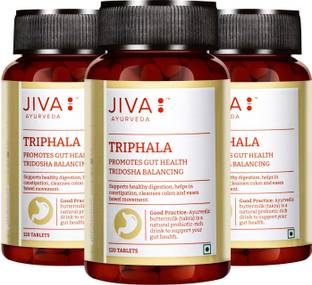 JIVA Triphala Tablets 120 Tablets Pack of 3