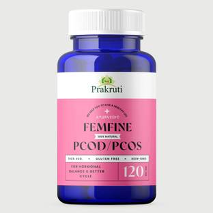 Prakruti Pure Herbs Femfine Ayurvedic For PCOD/PCOS, Hormone Balance, Delayed & Irregular Periods