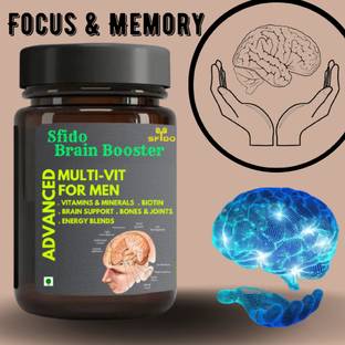 Vitara Healthcare Sfido Brain Booster, Exam Power Pure Ayurvedic, Mind Memory, Capsule, Pack of 1