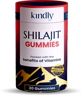 Kindly Health Pure Shilajit Gummies With Ashwagandha KSM66 Boosts Stamina & Strength