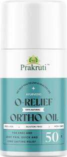 Prakruti Pure Herbs O-Relief Roll On Ayurvedic Ortho Oil For Joint, Knee and Muscles Pain Relief
